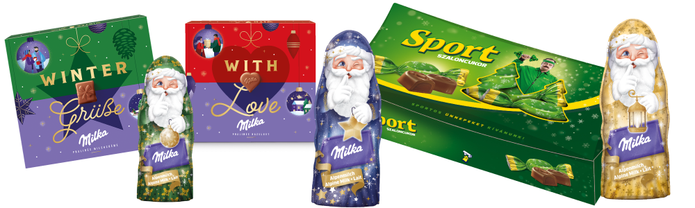 Karácsony Mondelez termékekkel: limitált kiadású Milka és Sport csokik